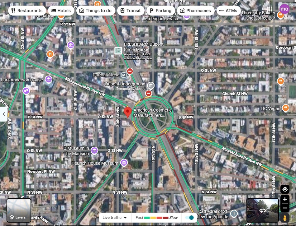 ACMA location map - 1330 New Hampshire Ave. NW, Washington DC